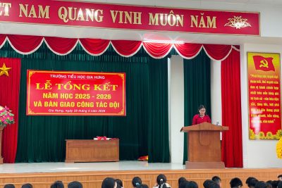 LỄ TỔNG KẾT NĂM HỌC 2025-2026 CỦA THẦY VÀ TRÒ TRƯỜNG TIỂU HỌC GIA HƯNG